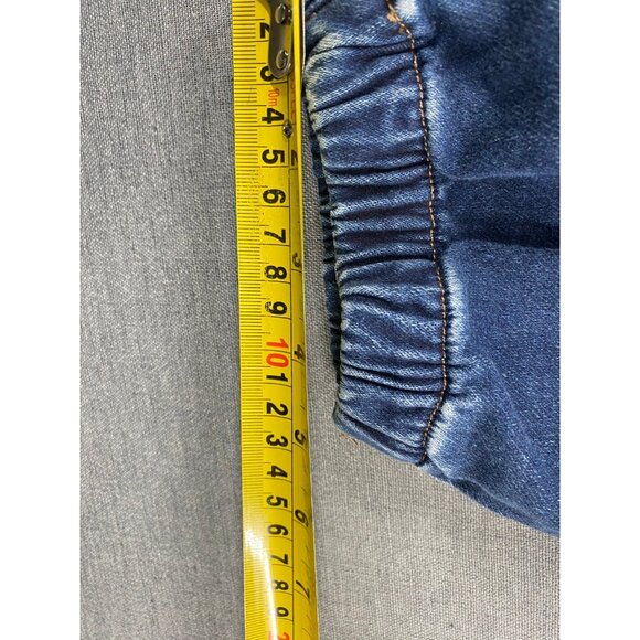 Express Jogger Jeans Super High Rise Womens 8R Dark Wash Baggy Barrel Leg Denim - Picture 8 of 8